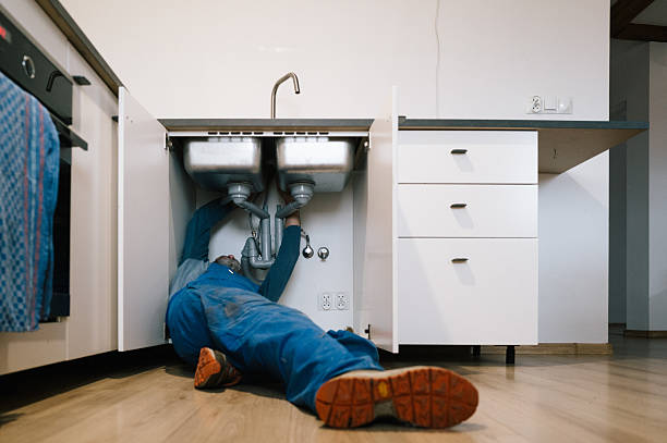 Professional Drain Cleaning technician working in Constantia, NY